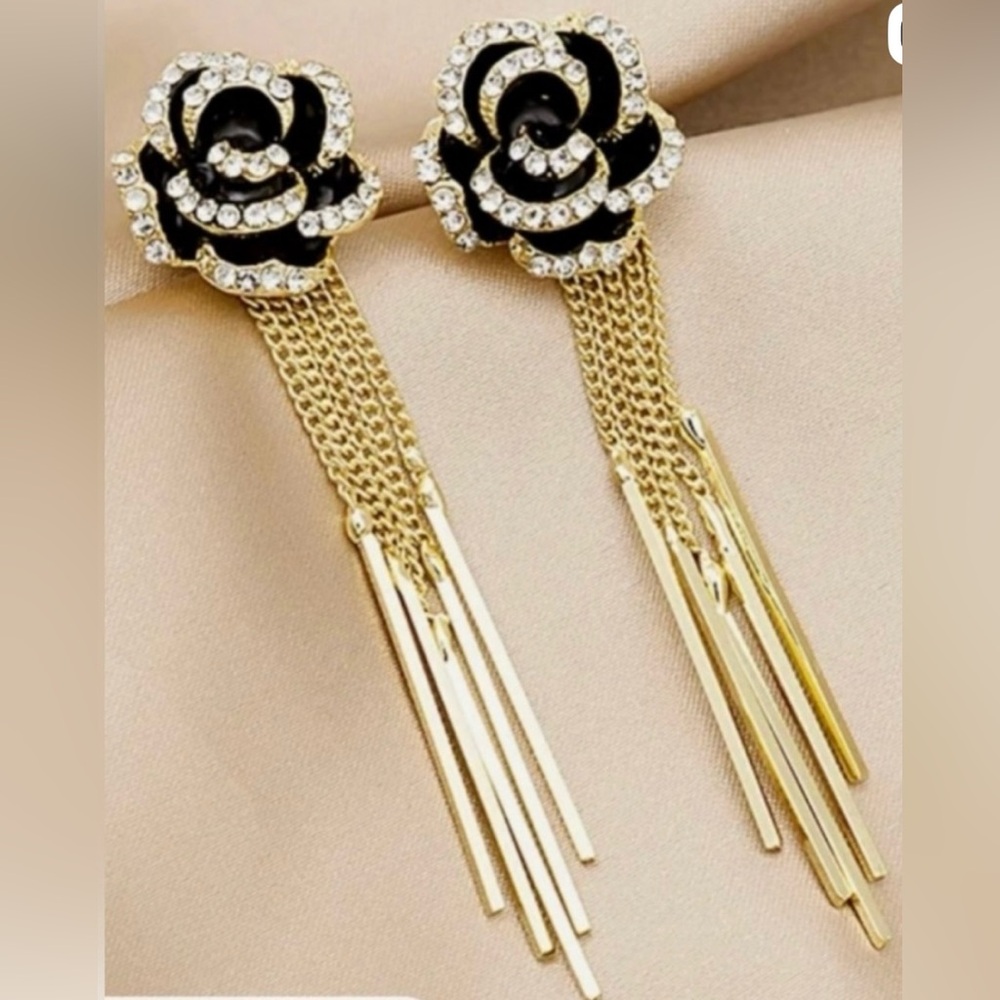 Flower Fashion Dangle Earrings